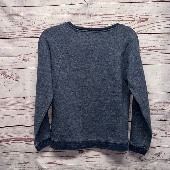 Everlane Heathered Blue-Gray Pullover Crew Sweatshirt Women's Size Small - Picture 5 of 6